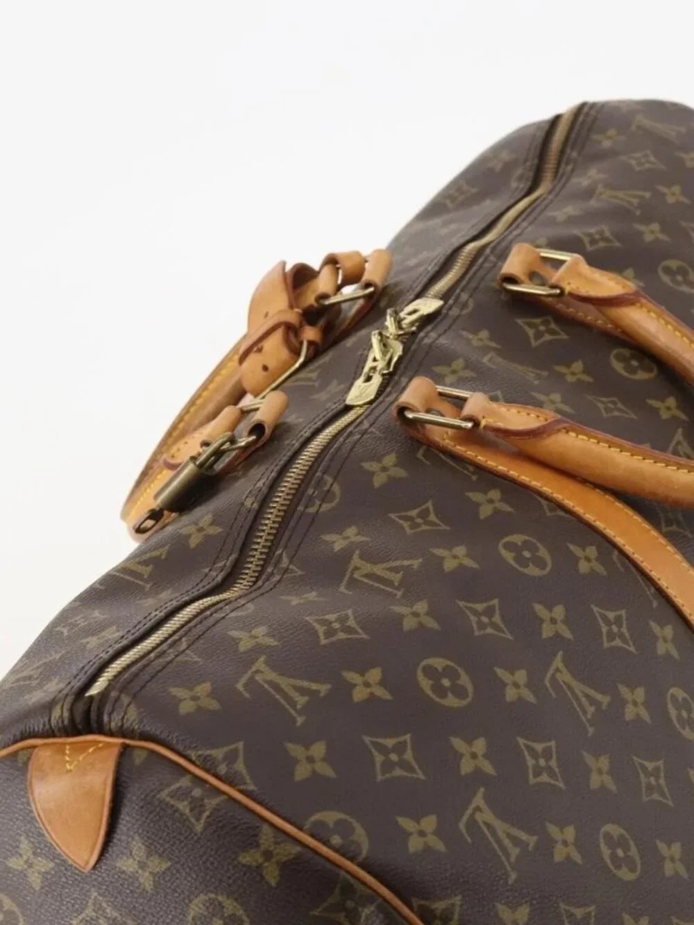 LOUIS VUITTON Monogram Keepall 55 Boston Bag M41424 LV Auth 186234A